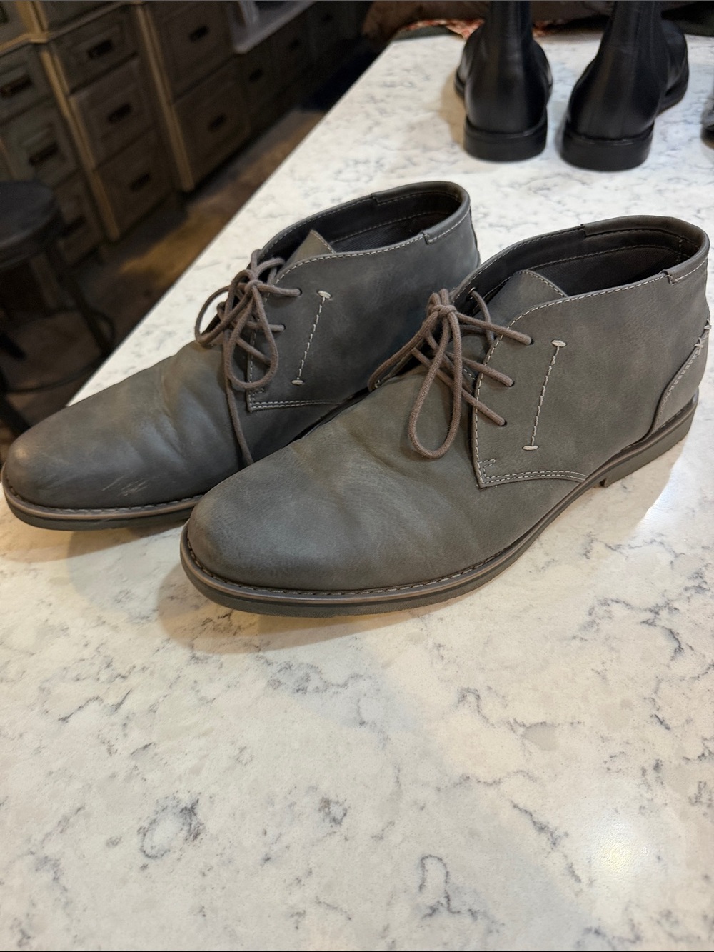Arizona Jean Company Gray Men’s Lace-Up Chukka Boots